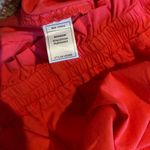 NWOT Monrow Poplin Paperbag Shorts Fire Coral Size Small Photo 13