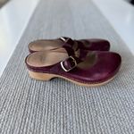 Dansko  Britney Wine Oxblood Leather Maryjane Low Heel Clogs Mules Sz 37 or 6.5-7 Photo 5
