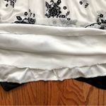 Trixxi  Embossed Floral Print Sash White Black Sheer Lined Dress Women’s Size 3X Photo 8