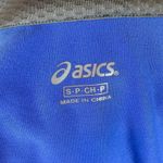 ASICS 1/4 Zip Pullover Shirt Womens Small Periwinkle Blue L/S Running Athletic Photo 6
