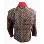 Briggs New York  Red Quilted Jacket with Print Lining Petite Size Small Photo 5