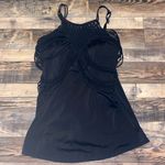 Swimsuits for All Macrame neck dress one piece swimsuit size 22 Black Photo 0
