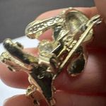 Signed Gerry’s Brooch Pin Gold Tone Big Egged Goofy Poodle Dog Photo 6