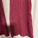 Urban Outfitters Rosie High-Waisted Ribbed Flare Pant Pink Photo 3