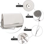 Small Clutch Purses for Women Summer Crossbody Bags and Straw Wristlet Handbags with Chain Strap Photo 2