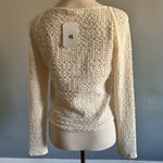 Elodie NWT  Cream Textured Long Sleeve Top with Square Neck | Size: L Photo 1