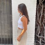 Urban Outfitters  ribbed white one shoulder crop top sz s Photo 2