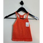 FREE PEOPLE Movement Happiness Runs Long Crop Tank in Orange Size X Photo 1