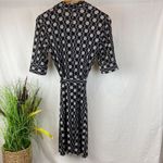 Laundry by Design Laundry black and white print button up shirt dress 8 Photo 2