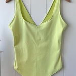 Free People  bodysuit Medium v back yellow lime Photo 0