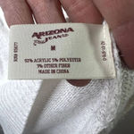 Arizona Jeans Cold Shoulder Destructed Metallic Sweater Size Medium Photo 8