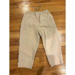 Vintage Zoo Themed Giraffe Monkey Tan Capri Pant Women's Size M 100% Cotton Size M Photo 5