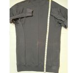 H&M Charcoal Gray Ruched Long Sleeves Sweatshirt Mini Dress Sz S Women Photo 4