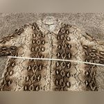 Alexander Jordan Snake Skin Flowy Top Animal Print Black Size XL Photo 4