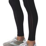 Lululemon Wunder Under Dise Stripe Pant Luxtreme Roll Down Black Size 2 Photo 6