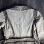 Marciano  Beige and Chocolate 100% Leather Trench Coat Photo 7