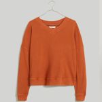 Madewell  Waffle Knit Boxy Sweatshirt Tee Sweater Medium M 100% Cotton Photo 5