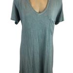 POL Blue Distressed Short Sleeve Tee Shirt L Photo 0