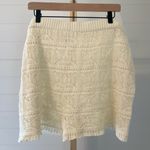 Time and Tru Macrame Coverup Shorts Cream Size 2X Photo 3