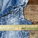 VINTAGE‎ Y2K Acid Wash Stretch Denim Coverall Mini Dress Size Medium Blue Photo 3