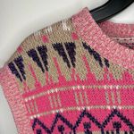 Paco Rabanne Pink Fair Isle Wool Blend Knit Sweater Vest Size XL Photo 3