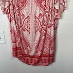 Maurice's  Womens Off-Shoulder Top Red Bandana Print Blouse Size 3X  Photo 3