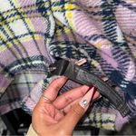 ZARA  Lilac Plaid Bouclé Overshirt Jacket Photo 4