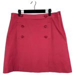 Brooks Brothers  Button Military Skirt Pink Knee Length Size 14 Photo 3