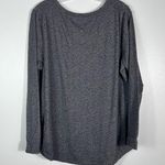 Sonoma The Everyday Tee Gray Leopard Animal Print Long Sleeve V-Neck T-Shirt XL Photo 3