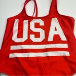 Chubbies  Patriotic One‎ Piece Swimsuit Womens Size Large Res White USA Summer Photo 7