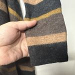 Cynthia Rowley  100% Merino Wool Striped Cardigan Sweater L/XL Open Front Draped Photo 4