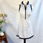 Pickletini Sleeveless Zip Front Athletic Pickleball/Tennis Dress Sz S💚 White Photo 2