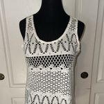 VTG WHITE KNIT BEACH BOHO SWIM COVER UP DRESS Photo 2