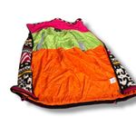 Vintage Icelandic Design Fair Isle Knit Vest Wool Blend Zip Front Large Warm Ski Black Photo 7