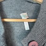 AQUA Y2K Gray Knit Babydoll Button Down Cardigan Sweater XS Photo 4