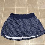 William Murray Golf Blue and White Asymmetrical Skater Mini Skirt Size L Photo 4