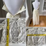 Vintage 70s Ivory Cream Montgomery Ward Wedding Prom Dress Lace Cardigan Sz 5/6 Photo 12