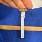 Free People Ruffled Tunic Tank Blue Asymmetrical V Photo 6