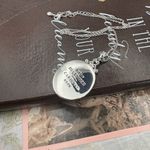 Vintage Cardinal Pendant Necklace Red Rhinestones Silver Tone 18” Photo 5