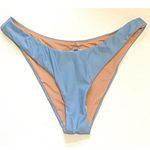 J.Crew High Leg Swim Bikini Bottom Light Blue Size Small NEW Photo 2