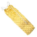 ASOS Thin Straps High Thigh Slit Cowl Neck Pale Yellow Textured Circle Dress Photo 11