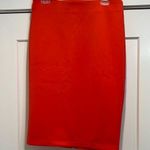 Carmen Marc Valvo red fire pencil skirt with back zipper size 8 NWT! Photo 0