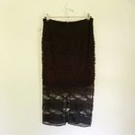 Laundry by Shelli Segal Sheer Lace Midi Skirt NWT Black Size 6 Photo 4