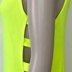 Beware Neon Yellow Biker Short Romper Photo 4