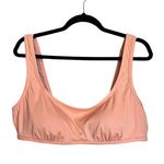 Madewell NWT Second Wave Ribbed Pullover Bikini Top ripened melon XXL Photo 5