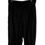 J.Crew  Peyton Velvet Ankle Mid Rise Pullon Trouser Dress Pants Pockets 4 Black Photo 2