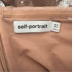 Self Portrait Long Sleeve Sequin Off Shoulder Mini Dress In Beige Photo 12