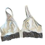 Aerie RARE  Corset-Style Bralette With Front Hook Closure Light Green Size Large Photo 1