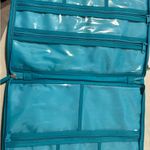 Stella & Dot  Teal Geometric Pouch/Jewelry case Nice & Clean! Photo 3