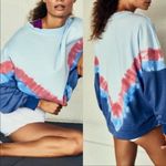 Free People  FP Movement Ombre Tie-Dye Metti Crew Size Large Sweatshirt Photo 3